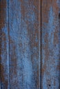 Blue peel off paint wall Royalty Free Stock Photo