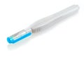 Blue pen corrector isolated on white background with clipping path Royalty Free Stock Photo