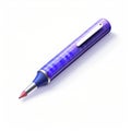 Pixel Design Of Ballpoint Pen Icon On White Background