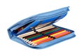 Blue pencil case