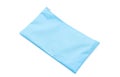 blue pencil case on white Royalty Free Stock Photo