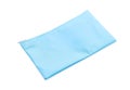 blue pencil case on white Royalty Free Stock Photo