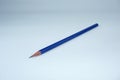 Blue pencil sharpened. Royalty Free Stock Photo