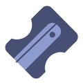 Blue pencil sharpener icon. Vector Royalty Free Stock Photo