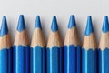 Blue Pencils Row Ai photo Royalty Free Stock Photo