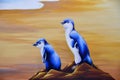 Blue penguins Royalty Free Stock Photo
