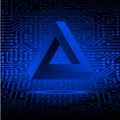 Blue Penrose triangle Royalty Free Stock Photo