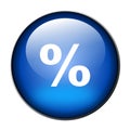 Blue percent button