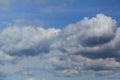 Blue perfect sky sea of clouds from high altitude space