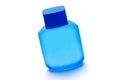 Blue perfume bottle Royalty Free Stock Photo