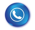 Blue Phone Icon Royalty Free Stock Photo