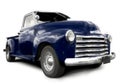 Blue pick up truck Royalty Free Stock Photo