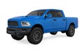 Blue Pickup Truck Isolated