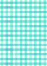 Blue picnic fabric watercolor pattern background