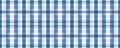 Blue Picnic Plaid. Watercolour Stripe Design.