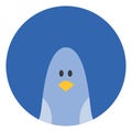 Blue pigeon, icon