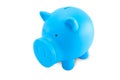 Blue piggy bank as moneybox