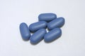 Blue pills Royalty Free Stock Photo