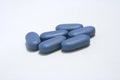Blue pills Royalty Free Stock Photo