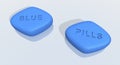 Blue pills Royalty Free Stock Photo