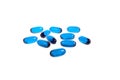 Blue Pills Royalty Free Stock Photo