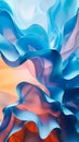 A blue and pink abstract image of flowing fabric Royalty Free Stock Photo