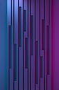 Blue-pink background with metal vertical stripes