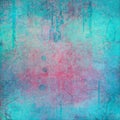 Blue and pink background with old vintage texture and grunge in cracked wall design Royalty Free Stock Photo