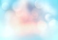 Blue pink blurred abstract background.Winter defocused illustration