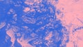 Blue pink blurred abstract patchy watercolor panorama background like marble