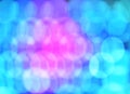 Blue and pink bokeh from natural light Royalty Free Stock Photo