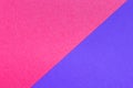 Blue and pink cardboard texture background. Trending colors, geometric background of the cardboard. Colorful soft paper background