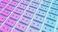Blue Pink Cassette Tape Wall Geometric Tile Pattern Inclusive Gradient Transgender Pride