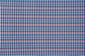 Blue and pink checkered gingham seamless fabric pattern Royalty Free Stock Photo