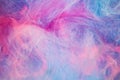 Blue pink clouds of ink Royalty Free Stock Photo