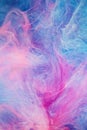 Blue pink clouds of ink Royalty Free Stock Photo