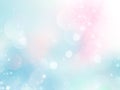 Blue and pink glowing blurred lights background,soft defocused abstract illustration.Winter textur.Spring fresh llustration