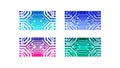 Blue and Pink Gradient Circuit Board Pattern, vector design Generative AI Royalty Free Stock Photo