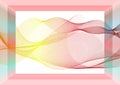 Blue pink gradient wave abstract background vector illustration Royalty Free Stock Photo