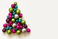 Blue pink green silver Christmas Bulbs Christmas decoration