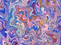 Blue pink marbled background. Detailed digital marbling backdrop Royalty Free Stock Photo