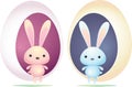 Blue and Pink Rabbit