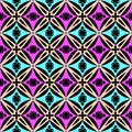 Blue and pink royal pattern. The Seamless vector background Royalty Free Stock Photo