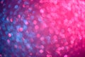 Blue and pink soft abstract bokeh defocused lights Royalty Free Stock Photo