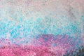 Blue and pink stain background, Painting texture background, Abstract art texture, Grunge wall, pastel and watercolor, Royalty Free Stock Photo