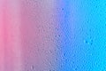 Blue and Pink Water Drops Royalty Free Stock Photo