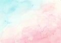 Blue and pink watercolor background Wedding invitation background design