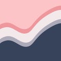 Blue and pink waves design