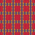 Blue pink yellow isomtric abstract pattern