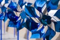 Blue pinwheels Royalty Free Stock Photo